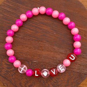 SOLD! - "I L❤️VE U" Wristband